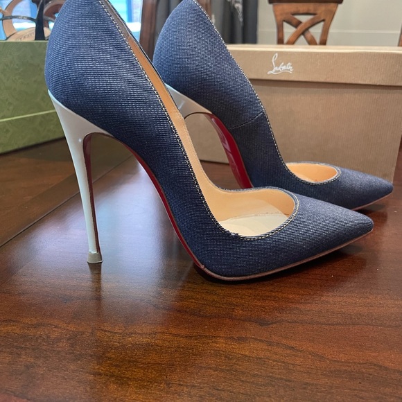 Authentic Christian Louboutin So Kate Denim Pump - Picture 4 of 4